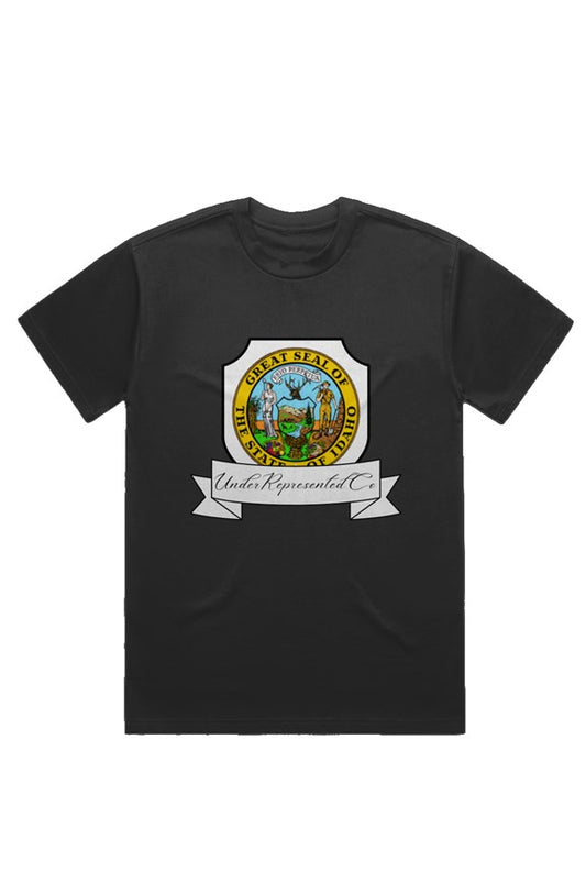 UnderRepresented Idaho State Seal T-Shirt (Black) 