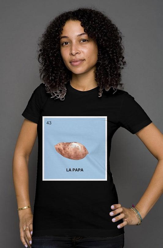 womens Loteria La Papa T-Shirt